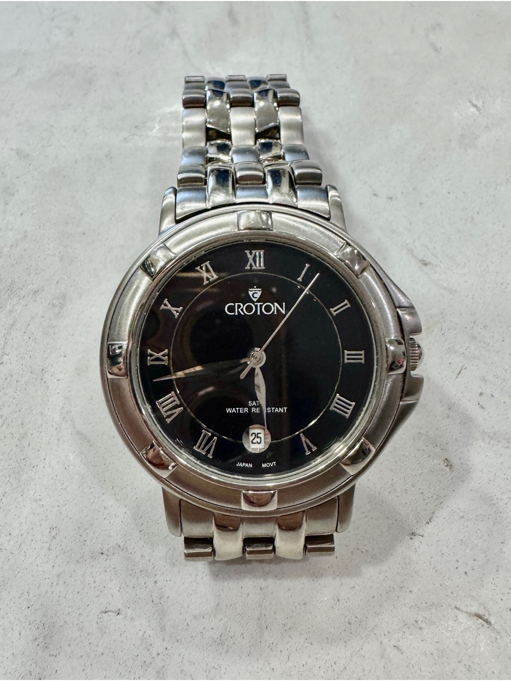 Croton Stainless Steel Quartz Watch – Needs Battery